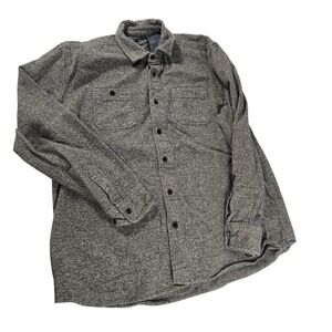 Grayers Heritage Flannel Shirt Mens XXL Grey Marled Cotton Button Down 11694